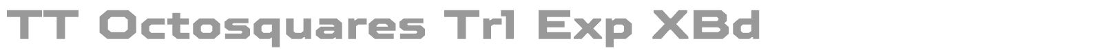 TT Octosquares font preview